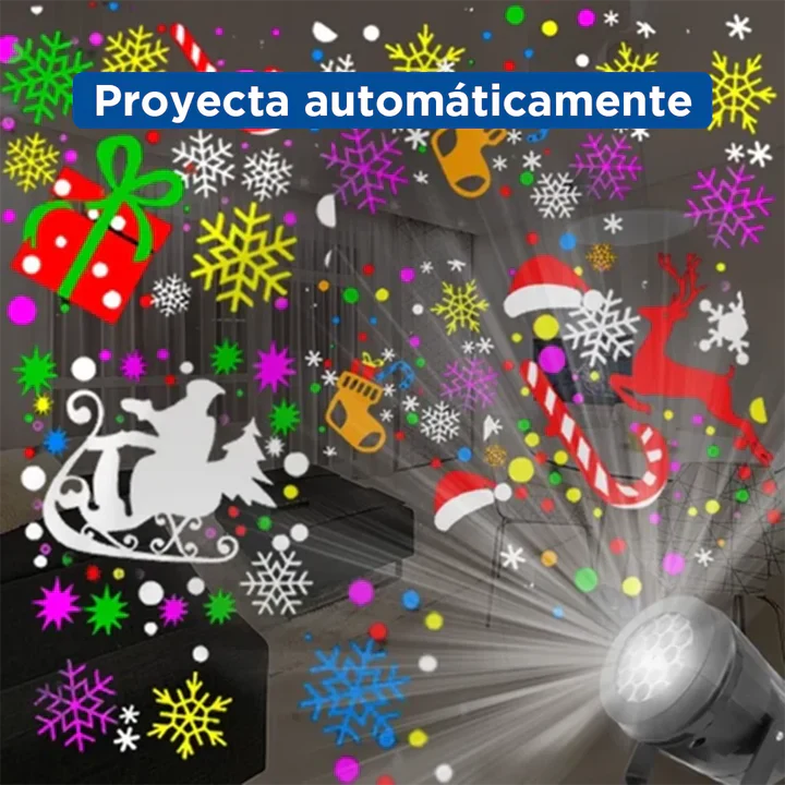 Proyector de imágenes navideñas  - Recrea la magia de la Navidad
