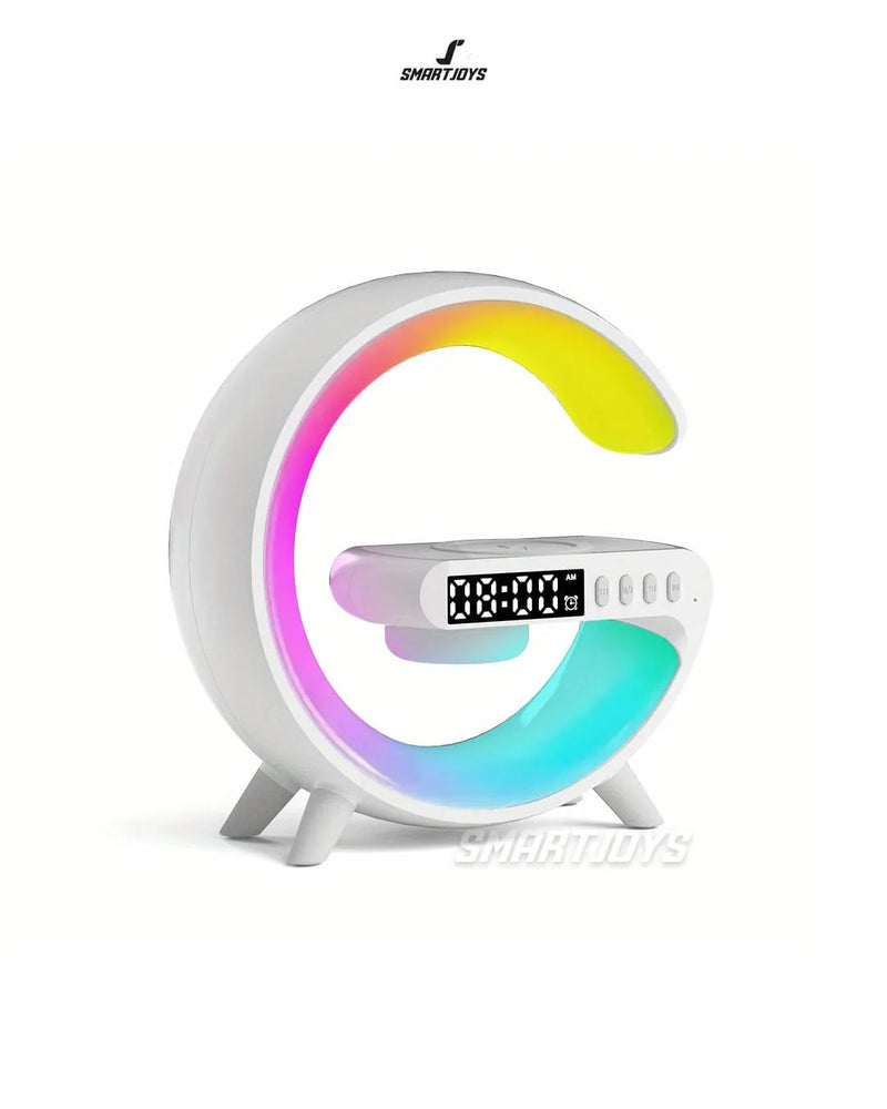 Parlante Bluetooth Cargador Inalámbrico Lámpara RGB Reloj Despertador G63